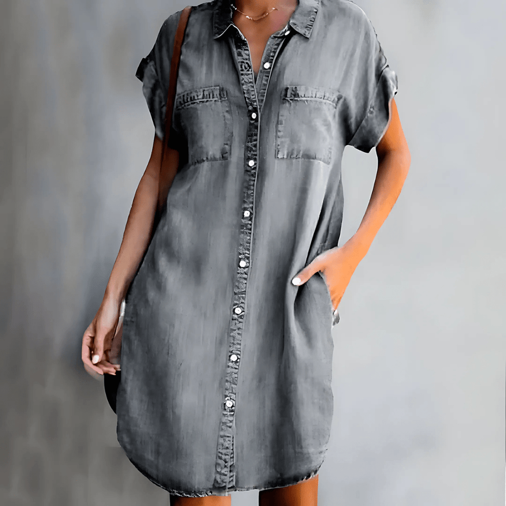 Adaline | Summer Dress with Belly Coverage - Ciara & Fiona