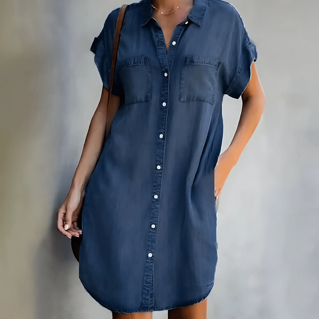 Adaline | Summer Dress with Belly Coverage - Ciara & Fiona