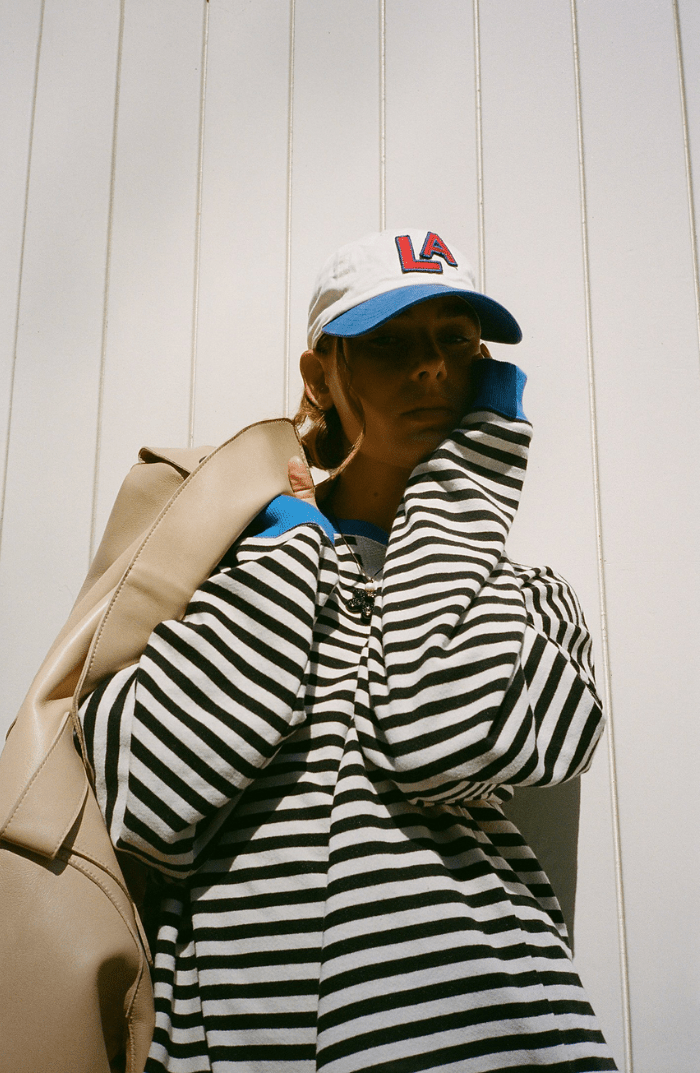 Aine | Striped Oversized Sweater - Ciara & Fiona