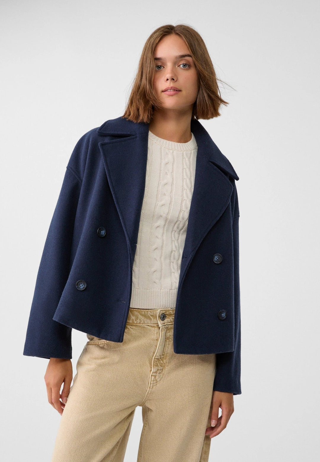 Alaia | Short Double Breasted Coat - Ciara & Fiona