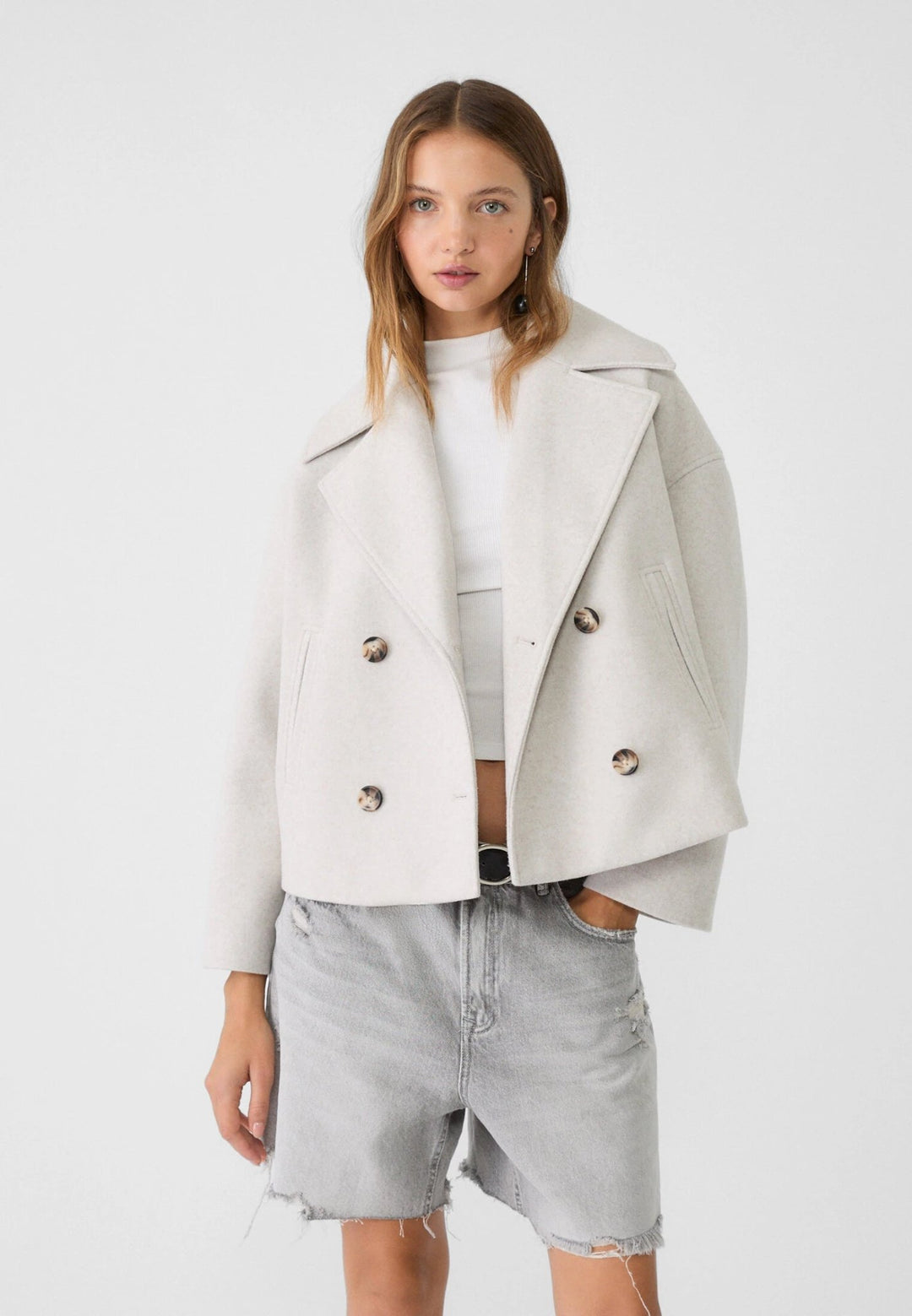 Alaia | Short Double Breasted Coat - Ciara & Fiona