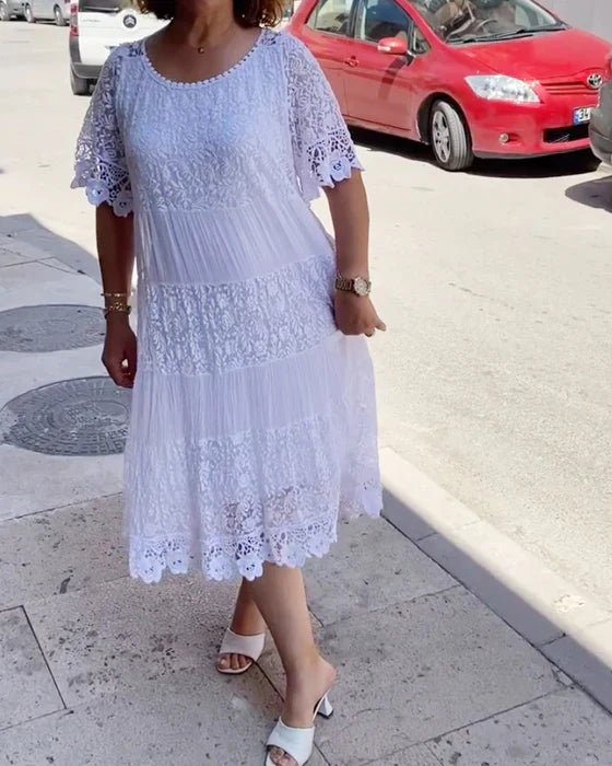 Alayna | Casual Lace Dress - Ciara & Fiona