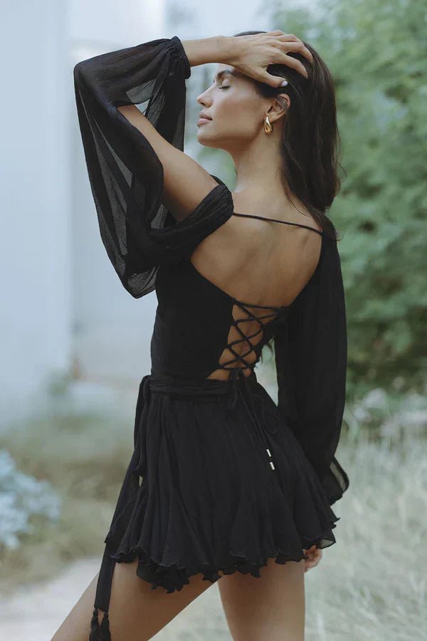 Alexia | Summer dress with spaghetti straps - Ciara & Fiona