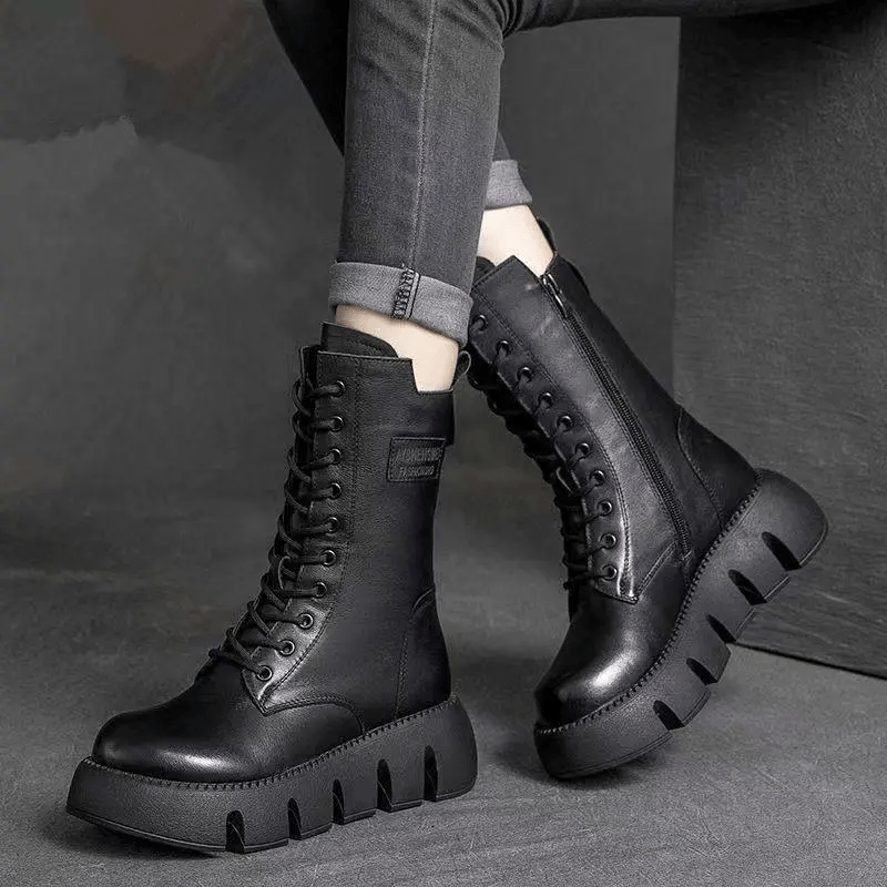 Alisa | Orthopedic Leather Winter Boots - Ciara & Fiona