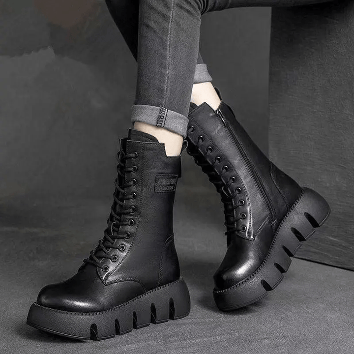 Alisa | Orthopedic Leather Winter Boots - Ciara & Fiona