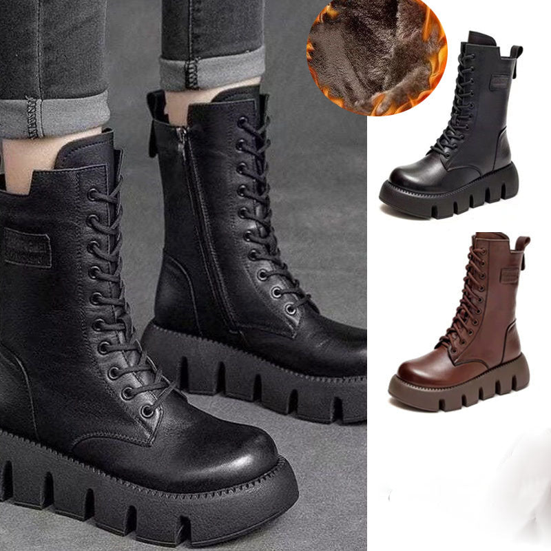 Alisa | Orthopedic Leather Winter Boots - Ciara & Fiona
