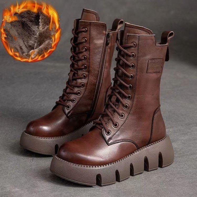 Alisa | Orthopedic Leather Winter Boots - Ciara & Fiona