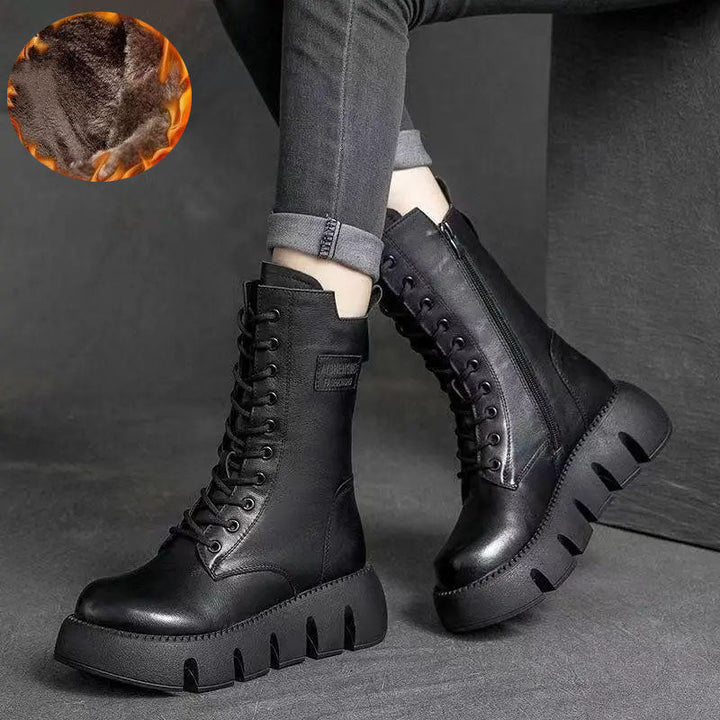 Alisa | Orthopedic Leather Winter Boots - Ciara & Fiona