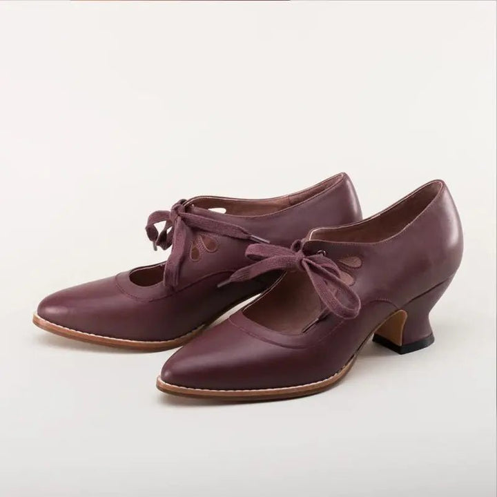 Alona | Orthopedic Leather Heeled Sandals - Ciara & Fiona