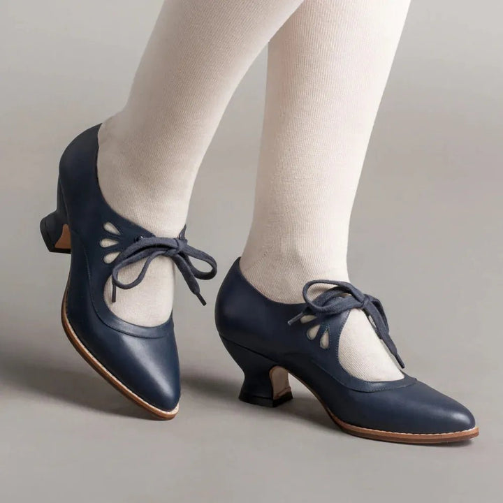 Alona | Orthopedic Leather Heeled Sandals - Ciara & Fiona