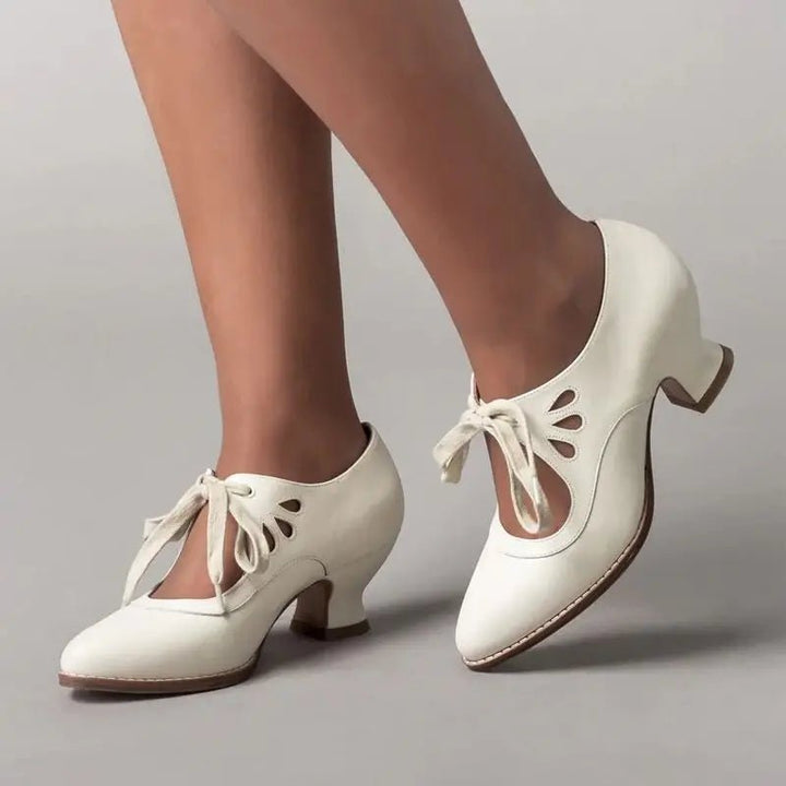 Alona | Orthopedic Leather Heeled Sandals - Ciara & Fiona