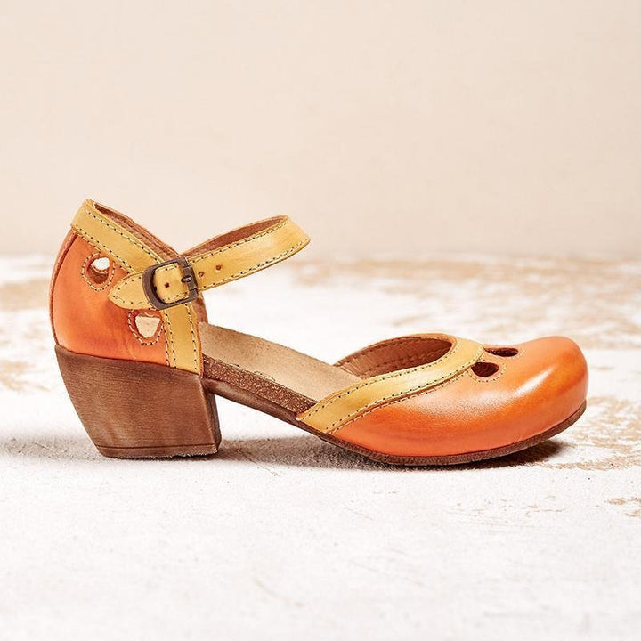 Amethyst | Orthopedic Sandals with Low Heel - Ciara & Fiona