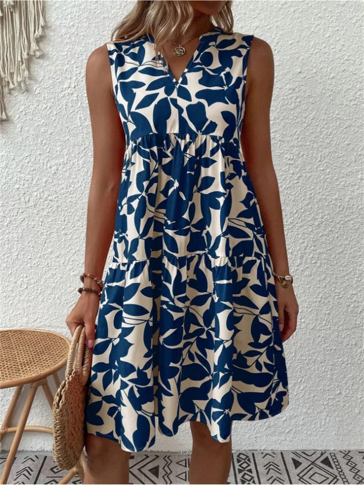 Angele | Leaf Summer Dress - Ciara & Fiona