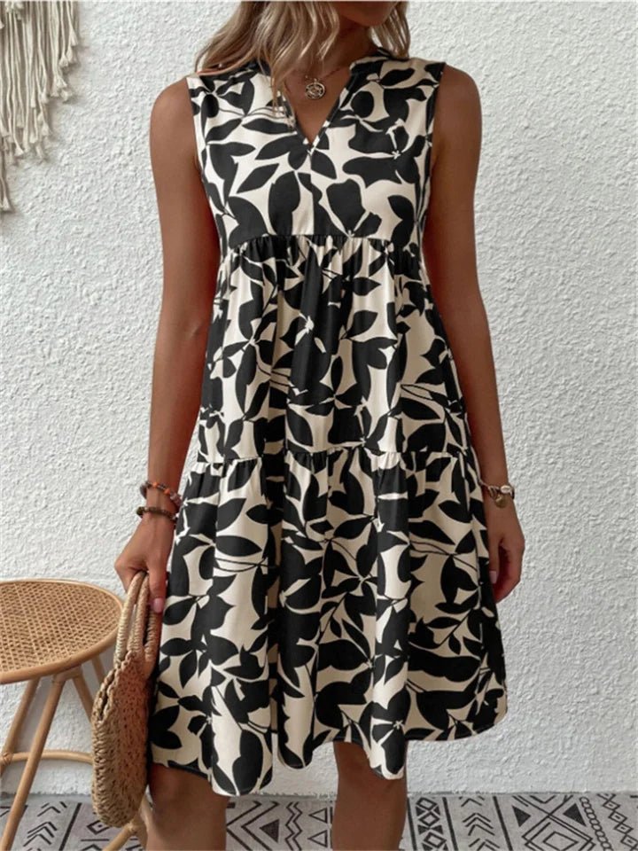 Angele | Leaf Summer Dress - Ciara & Fiona