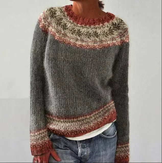 Angelie | Retro Autumn Sweater - Ciara & Fiona