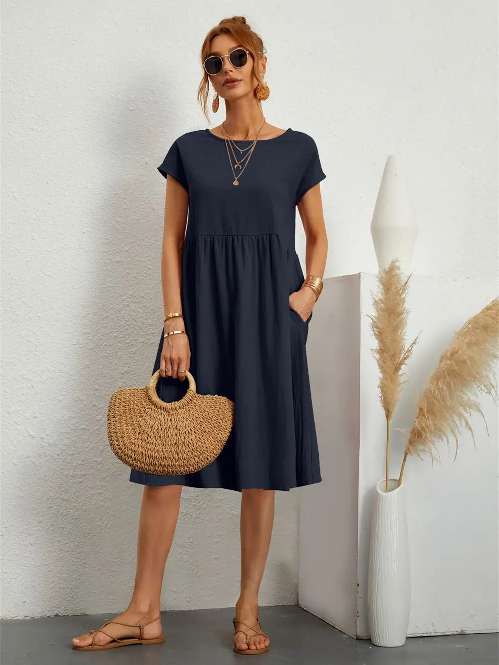 Apolline | Casual Pocket Dress - Ciara & Fiona