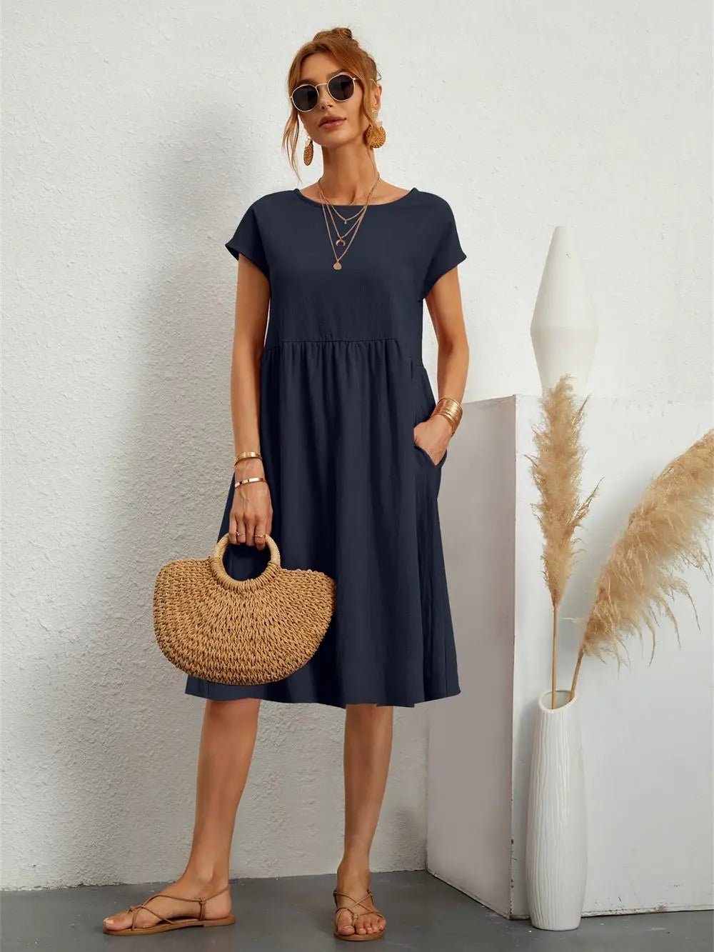 Apolline | Casual Pocket Dress - Ciara & Fiona