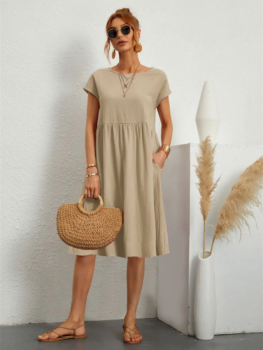 Apolline | Casual Pocket Dress - Ciara & Fiona