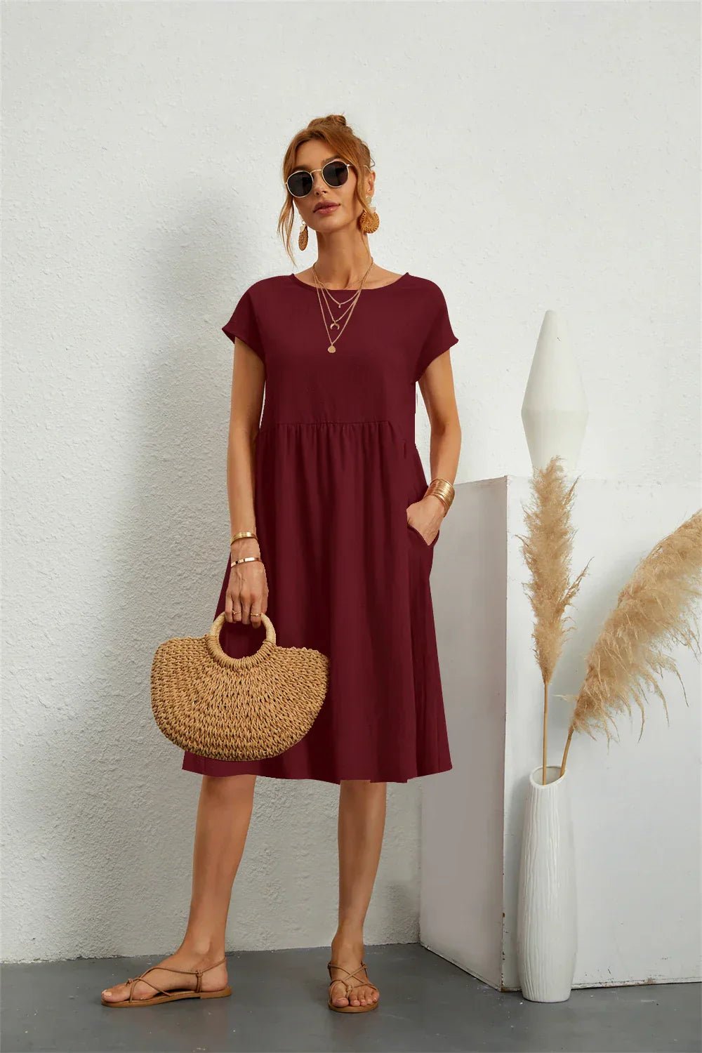 Apolline | Casual Pocket Dress - Ciara & Fiona