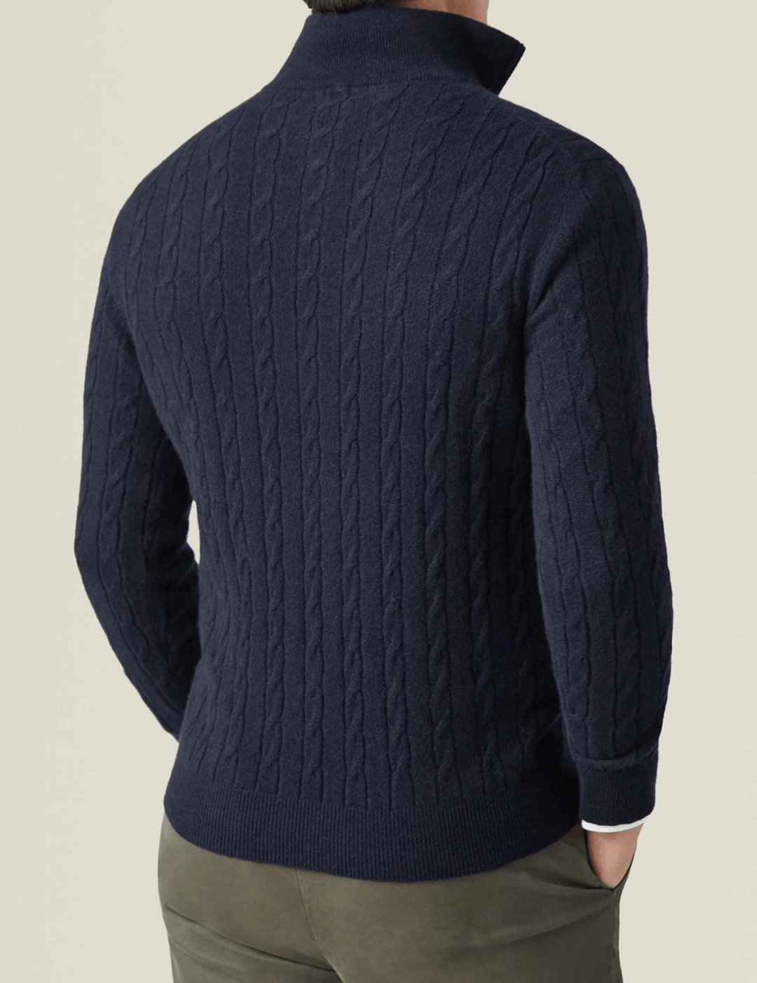Aslan | Cable Knit Zipper Sweater - Ciara & Fiona