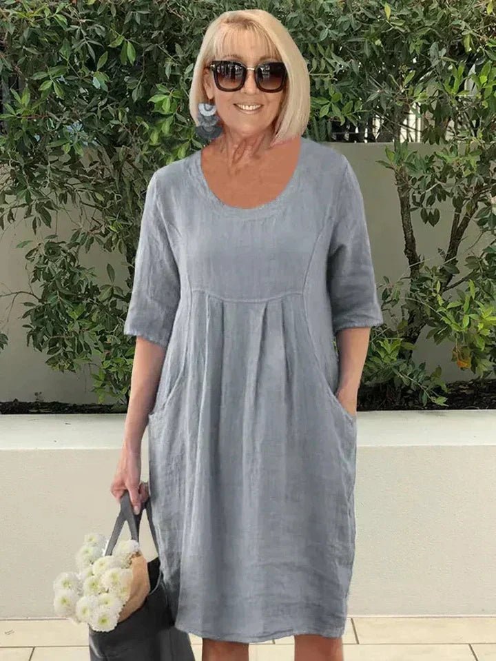 Aurelia | Loose Dress with Pockets - Ciara & Fiona