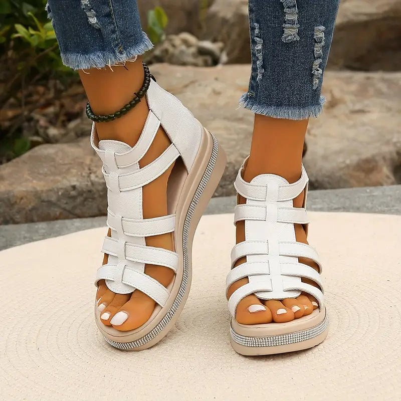 Axelle | Elegant Wedge Sandals - Ciara & Fiona