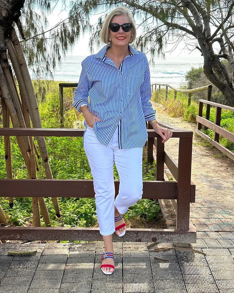 Ayva | Striped Shirt - Ciara & Fiona