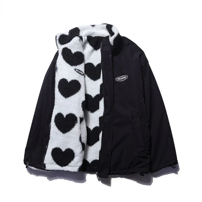 Blythe | Double - Sided Heart Coat - Ciara & Fiona