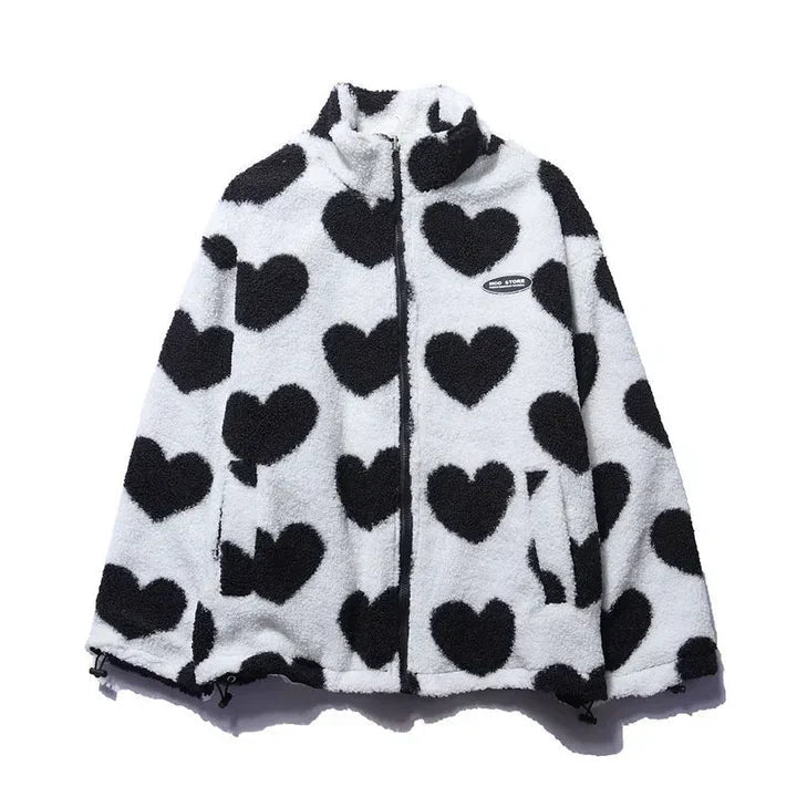 Blythe | Double - Sided Heart Coat - Ciara & Fiona