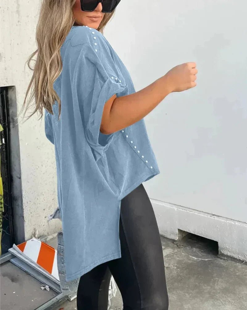 Briella | Studded Oversized Tee - Ciara & Fiona