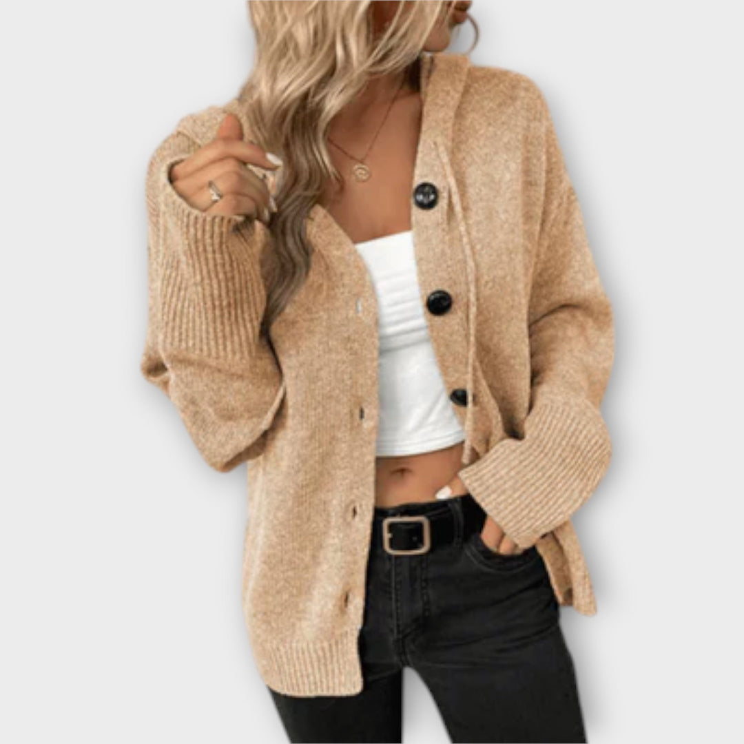 Brittan - Button - Front Knitted Cardigan - Ciara & Fiona