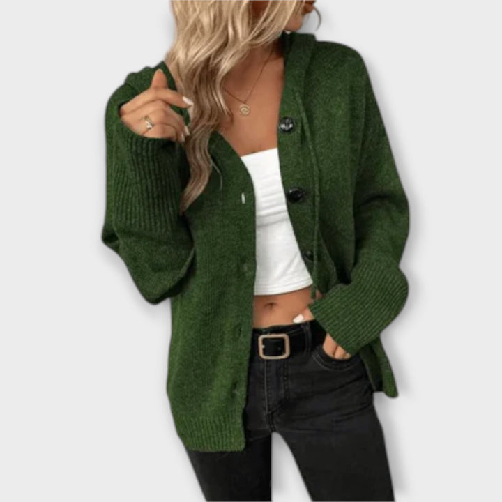 Brittan - Button - Front Knitted Cardigan - Ciara & Fiona