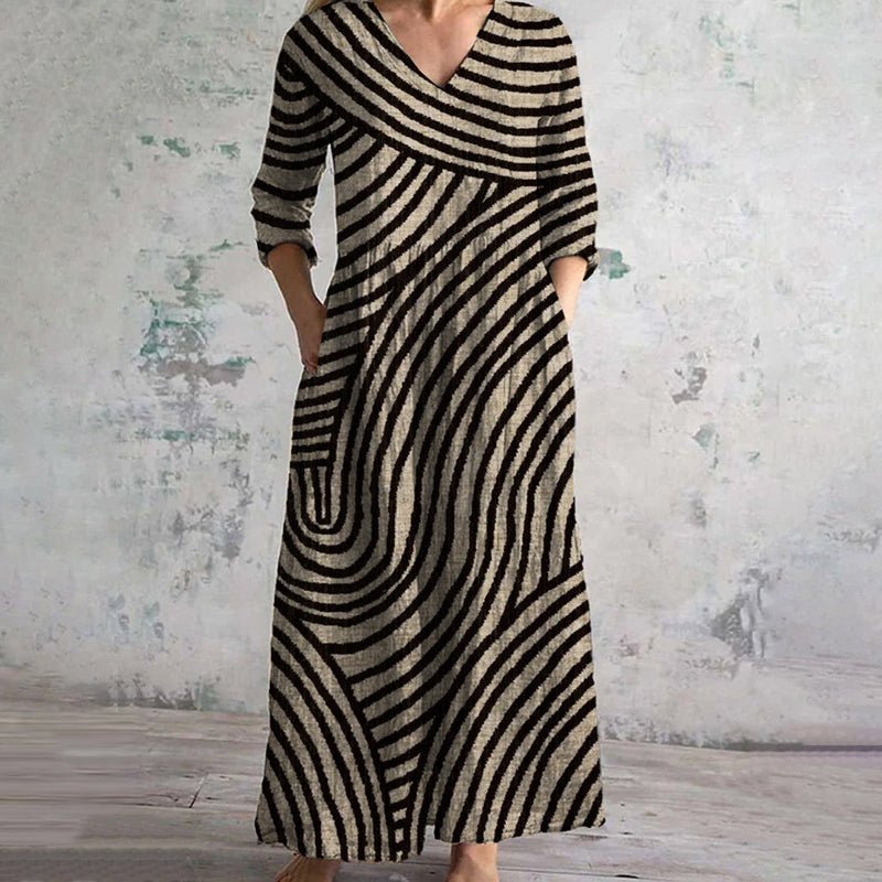 Brynlee | Vintage Striped Dress - Ciara & Fiona