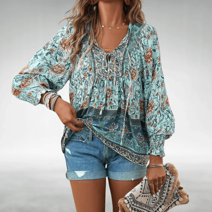 Caisyn | Boho Floral Top - Ciara & Fiona