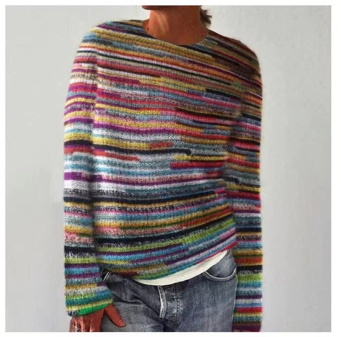 Carola | Casual Patterned Knit Sweater - Ciara & Fiona