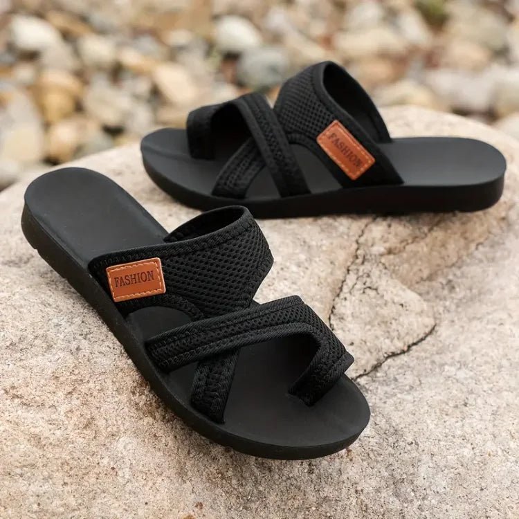 Cassilda | Mesh Slide Sandals - Ciara & Fiona