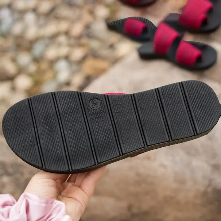 Cassilda | Mesh Slide Sandals - Ciara & Fiona