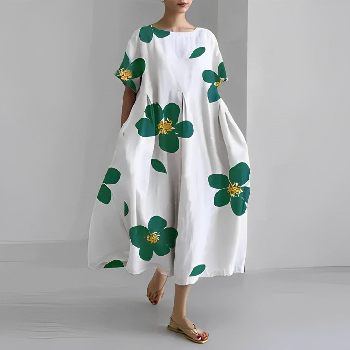 Chanelle | Elegant Printed Dress - Ciara & Fiona