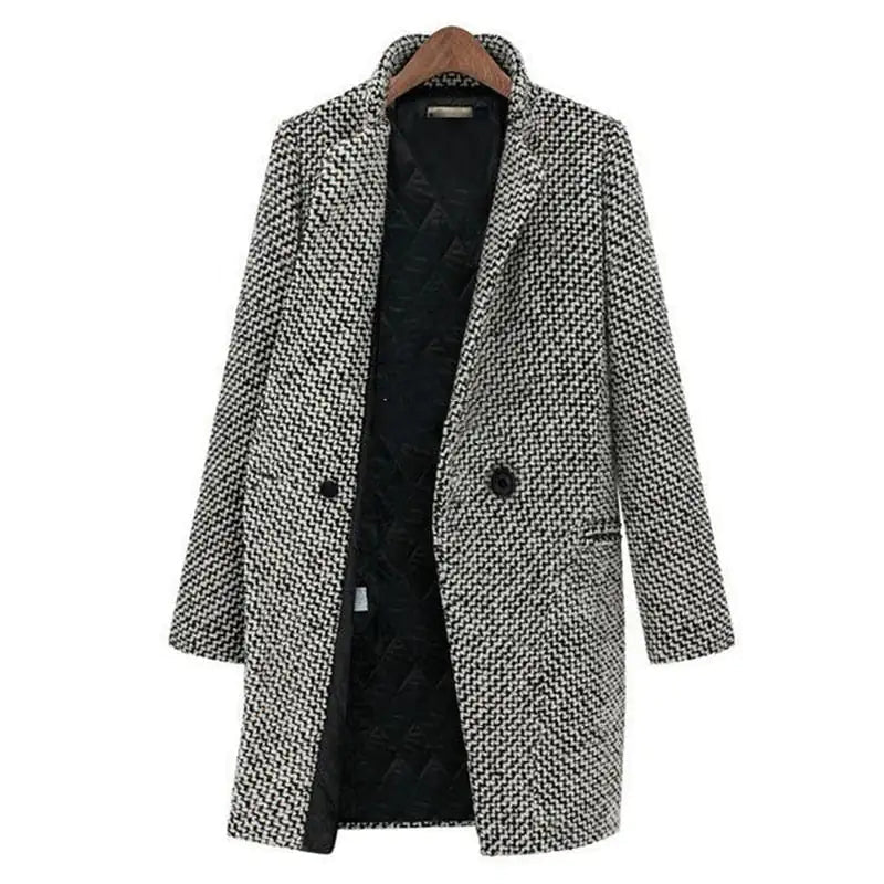 CLARA | Elegant Longline Coat for Chilly Days - Ciara & Fiona