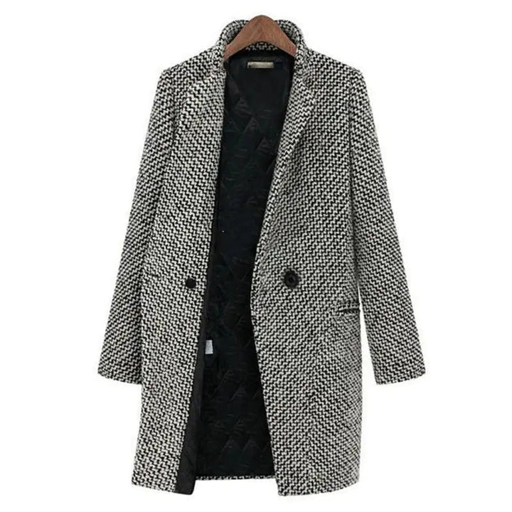 CLARA | Elegant Longline Coat for Chilly Days - Ciara & Fiona