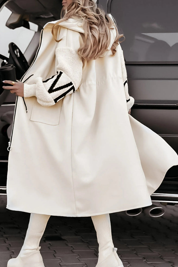 Claudia | Hooded Patchwork Casual Jacket - Ciara & Fiona