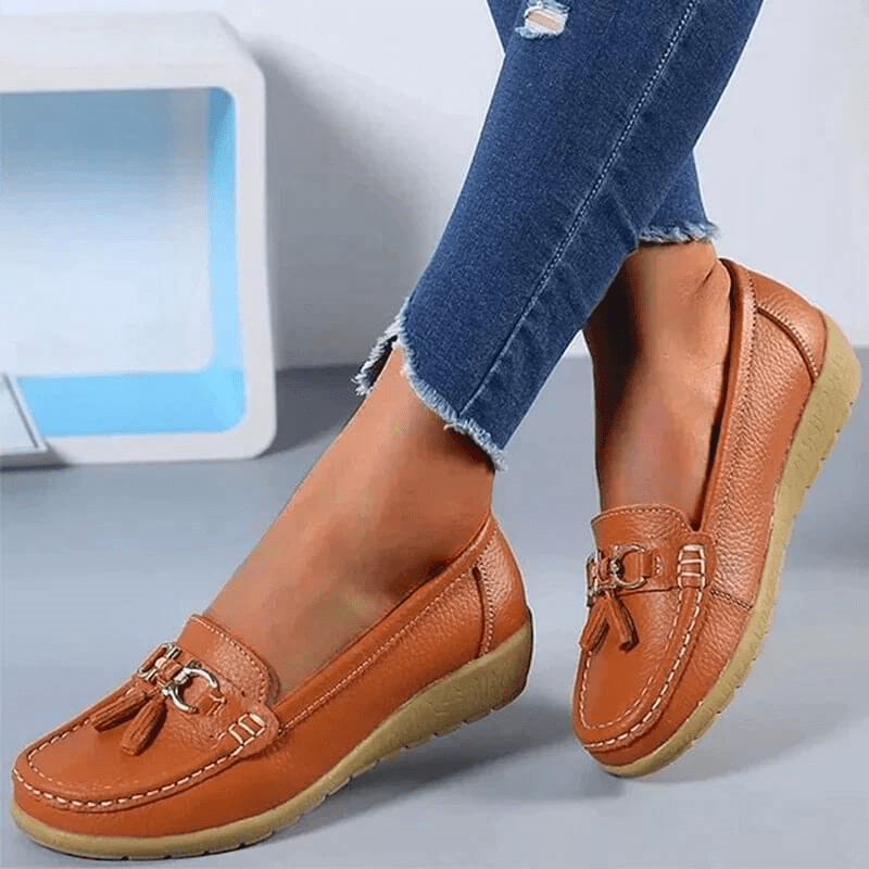 Clodagh | Orthopaedic Leather Loafers - Ciara & Fiona