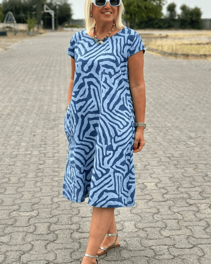 Cory | Summer Dress with Beautiful Print - Ciara & Fiona