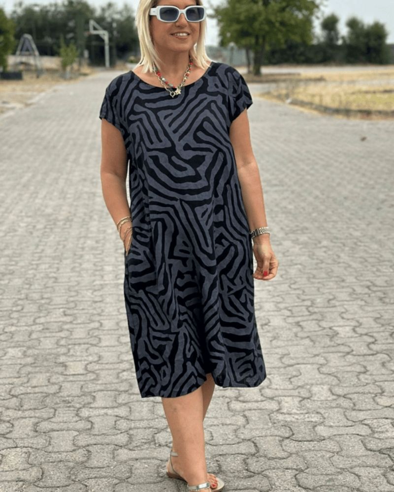 Cory | Summer Dress with Beautiful Print - Ciara & Fiona