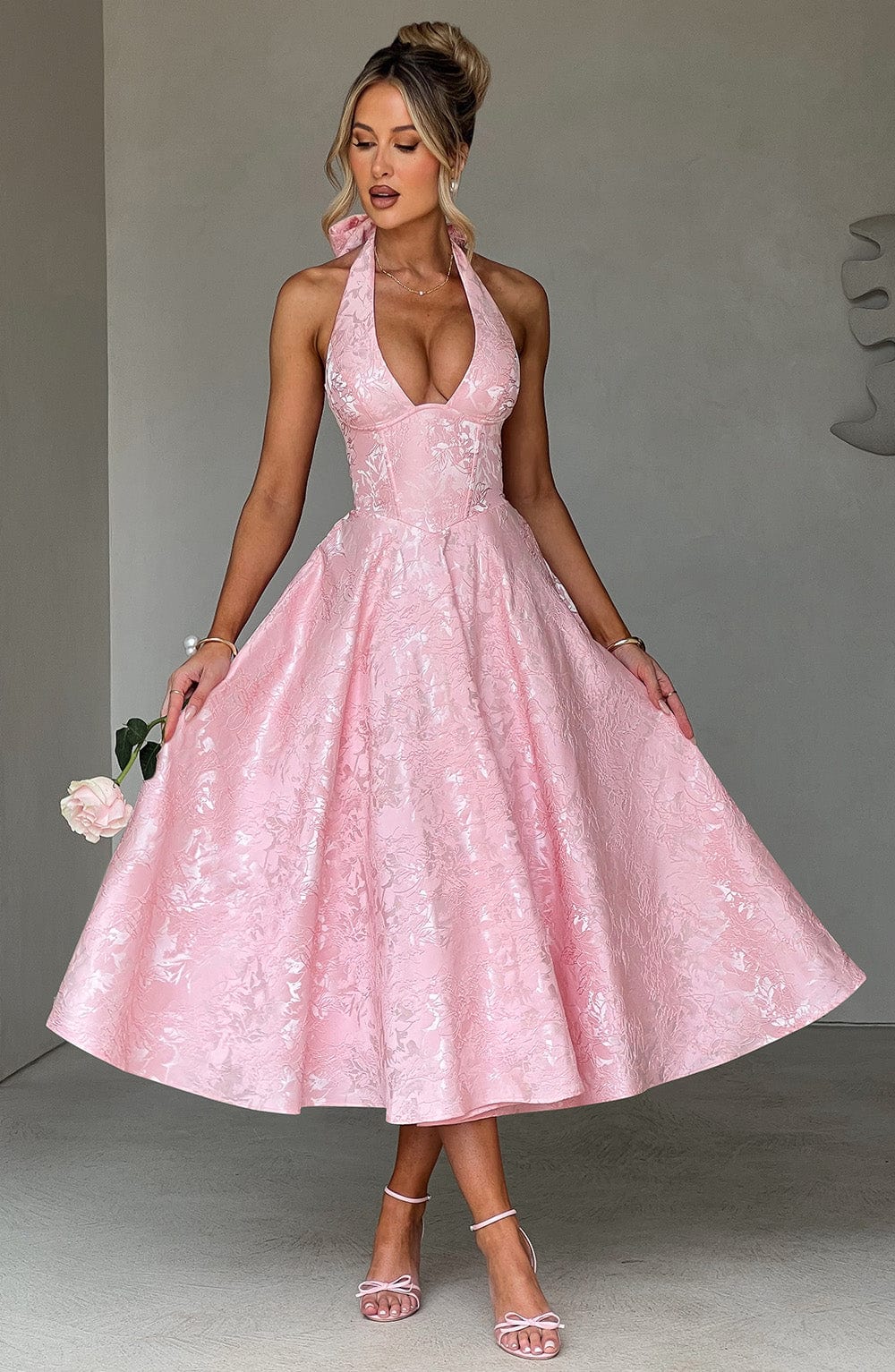 Crystal | Romantic Midi Dress - Ciara & Fiona