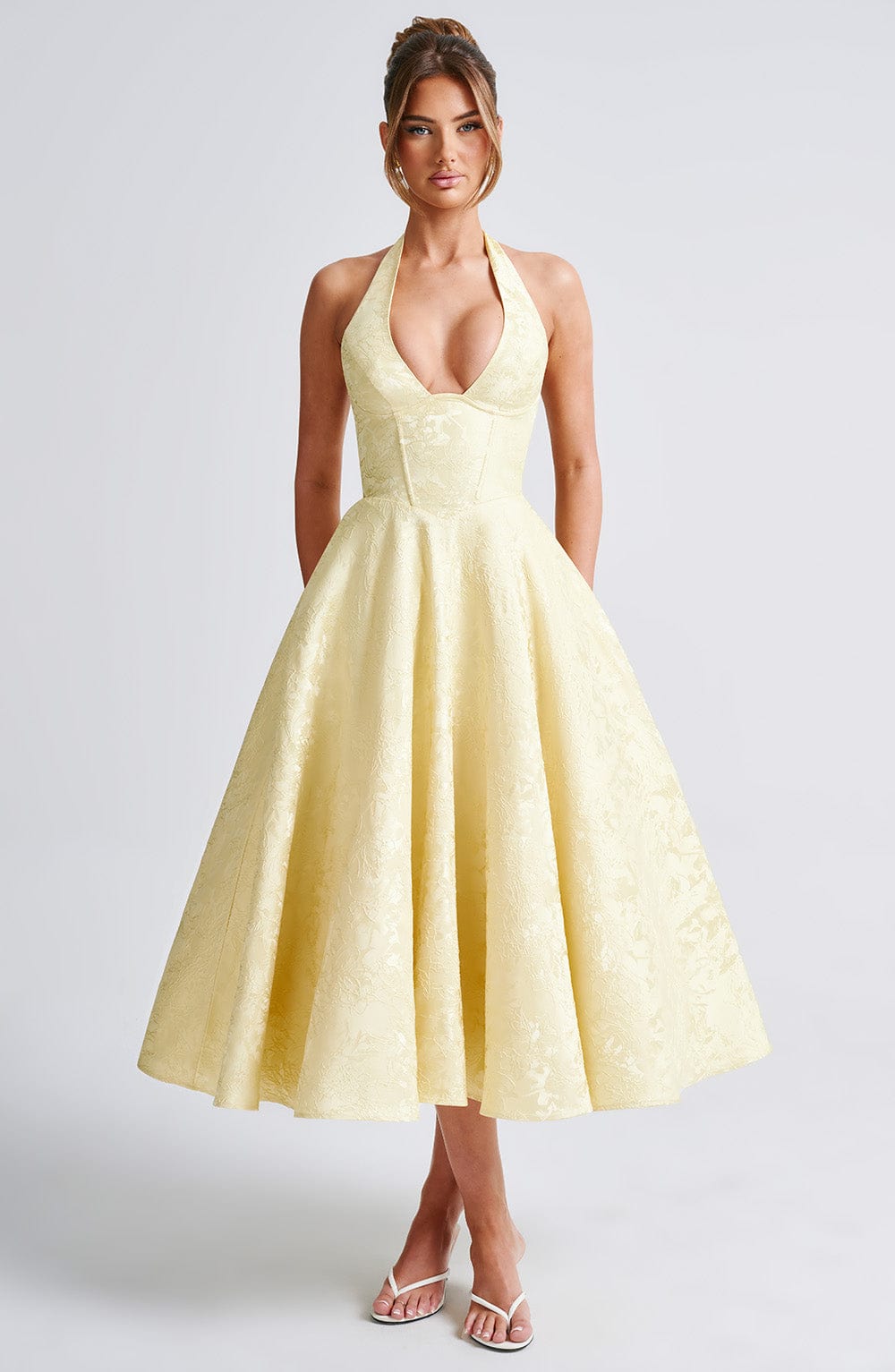 Crystal | Romantic Midi Dress - Ciara & Fiona