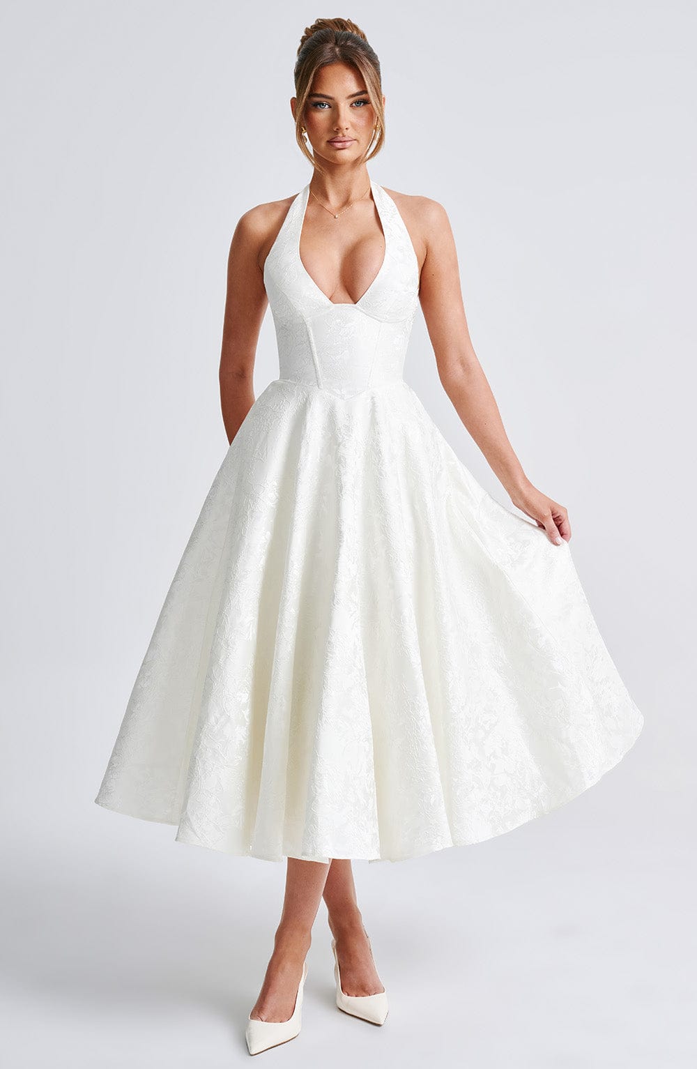 Crystal | Romantic Midi Dress - Ciara & Fiona