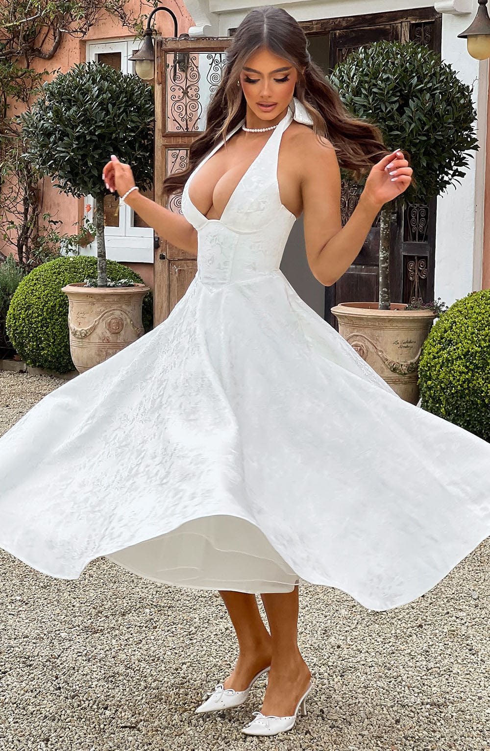 Crystal | Romantic Midi Dress - Ciara & Fiona