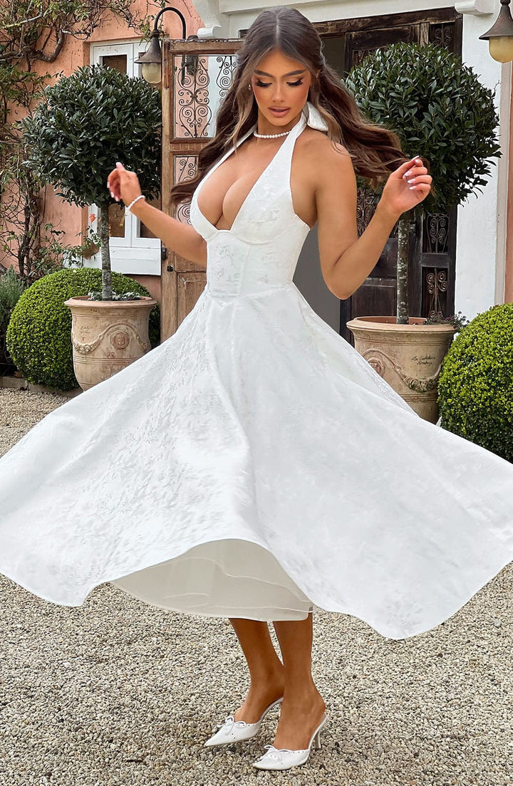 Crystal | Romantic Midi Dress - Ciara & Fiona