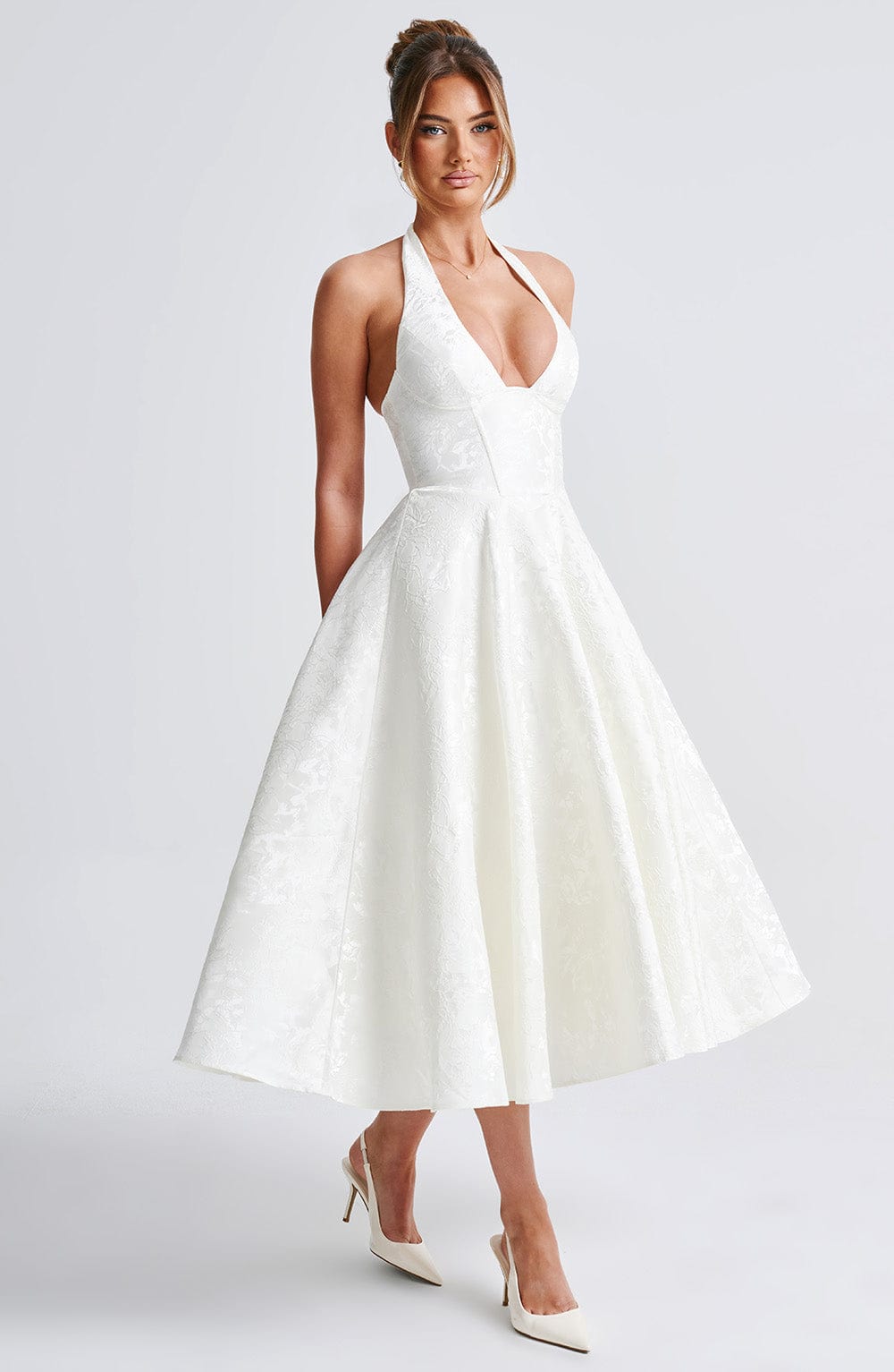 Crystal | Romantic Midi Dress - Ciara & Fiona